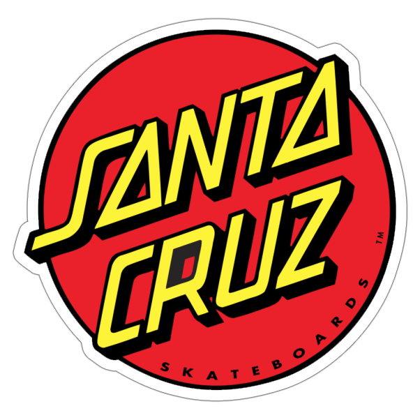 Santa Cruz Skateboards Red Puck Die Cut Sticker (778)