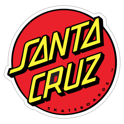 Santa Cruz Skateboards Red Puck Die Cut Sticker (778)