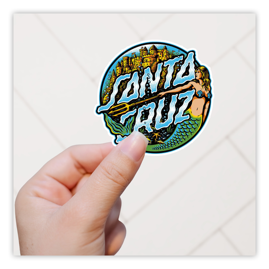 Santa Cruz Mermaid Die Cut Sticker (779)