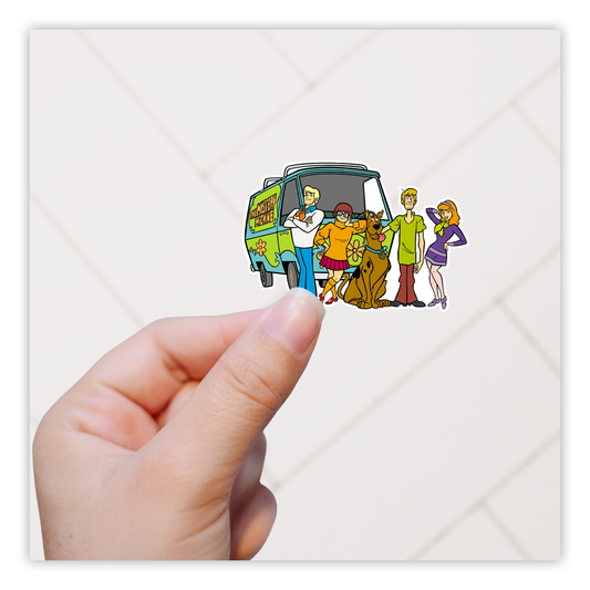 Scooby Doo Gang Mystery Machine Die Cut Sticker (786)