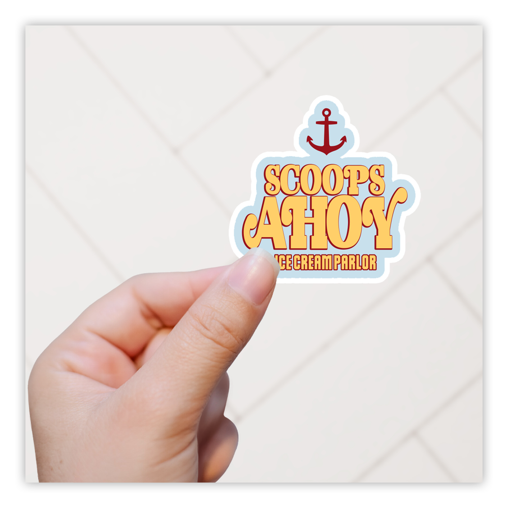 Stranger Things Scoops Ahoy Ice Cream Parlor Die Cut Sticker (787)