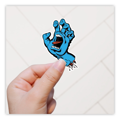 Santa Cruz Screaming Hand Die Cut Sticker (788)