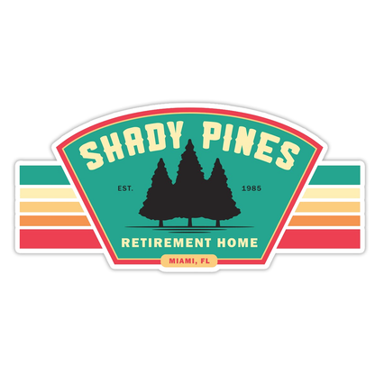 Golden Girls Shady Pines Die Cut Sticker (793)