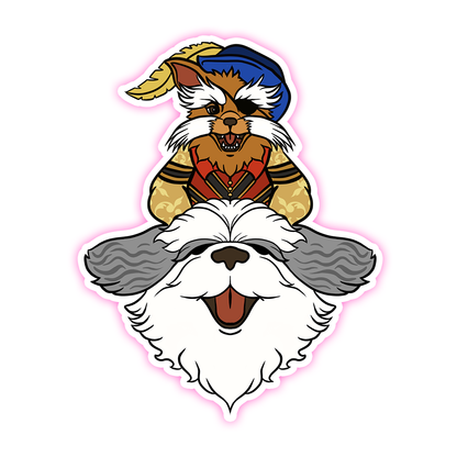 Jim Henson's Labyrinth Sir Didymus Ambrosia Die Cut Sticker (807)