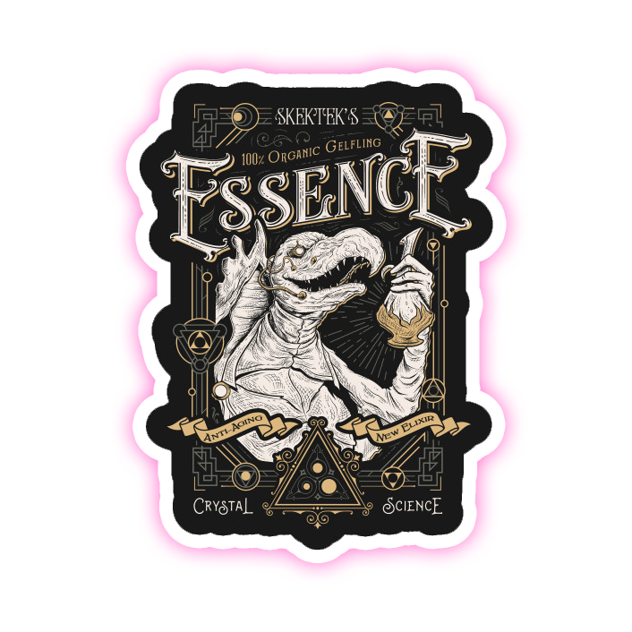 Dark Crystal Skeksis Gelfling Essence Die Cut Sticker (808)