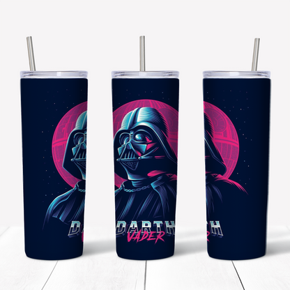 Darth Vader Retro New Wave 20oz Sublimated Metal Tumbler