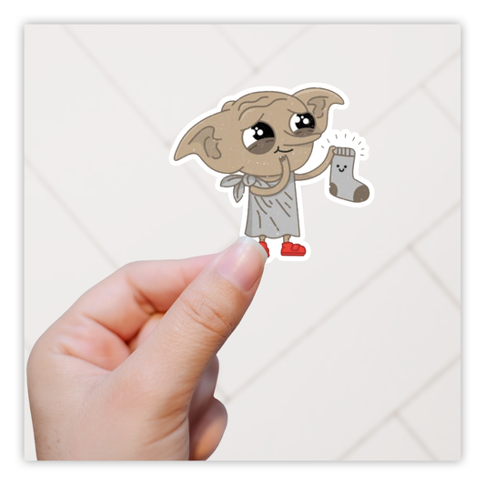 Harry Potter Dobby with Sock Die Cut Sticker (813)