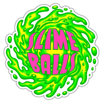 Slime Balls Wheels Die Cut Sticker (819)