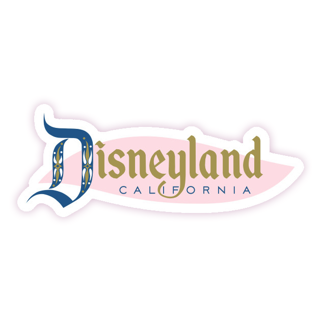 Vintage Disneyland Die Cut-plakker (829)