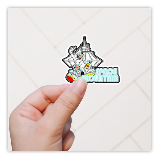 Space Mountain Die Cut Sticker (832)