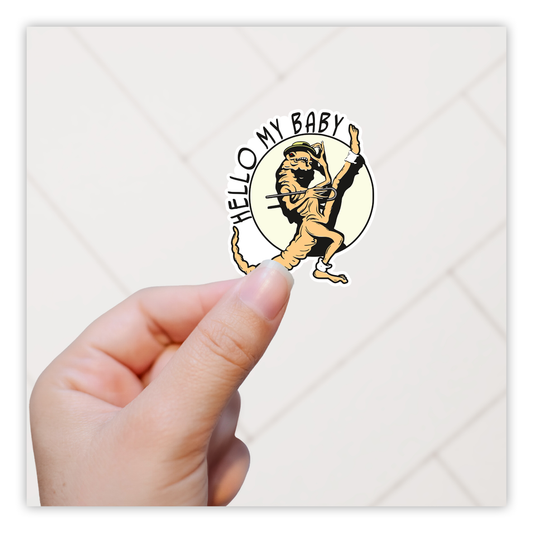 Spaceballs Hello My Baby Chest Buster Alien Die Cut Sticker (833)