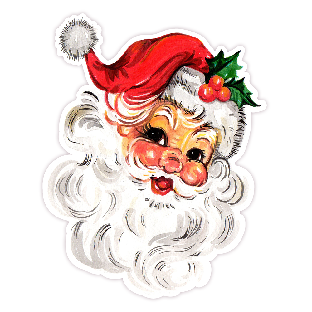 Santa Claus Die Cut Sticker (84)