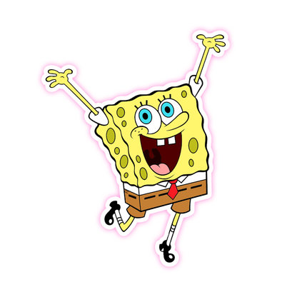 Sponge Bob Square Pants Die Cut Sticker (845)