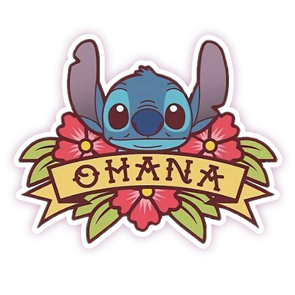 Lilo & Stitch Ohana Die Cut Sticker (849)