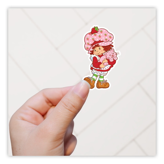 Strawberry Shortcake & Custard Die Cut Sticker (851)