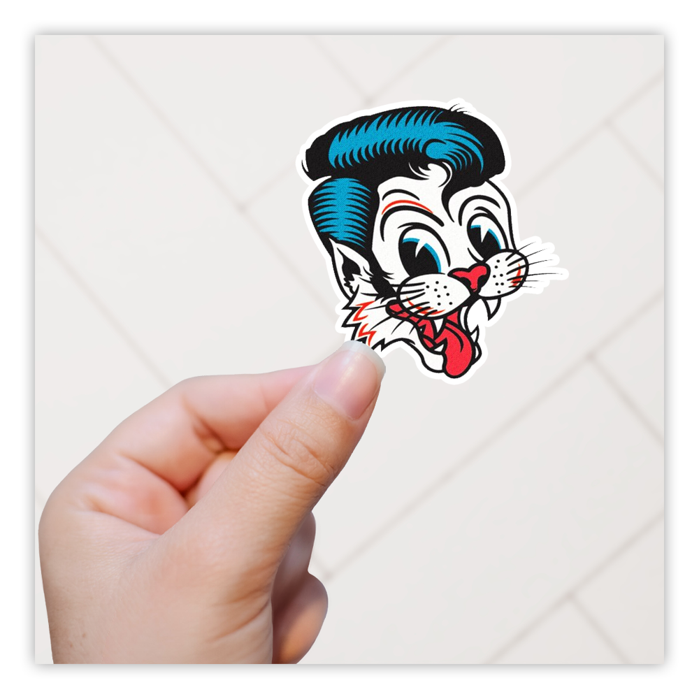 Stray Cats Cat Die Cut Sticker (853)