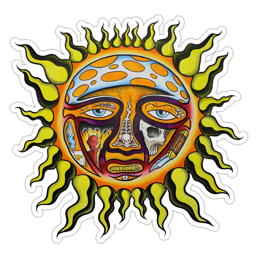 Sublime Sun Die Cut Sticker (859)