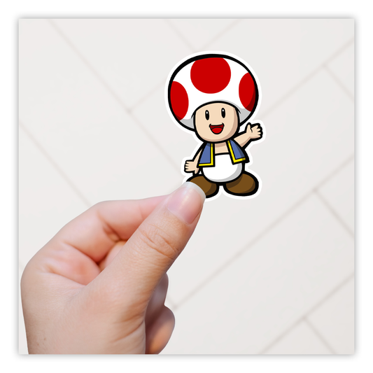 Super Mario Bros Toad Die Cut Sticker (877)