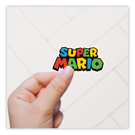 Super Mario Logo Die Cut Sticker (878)