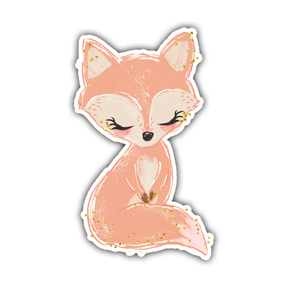 Sweet Fox Die Cut Sticker (885)