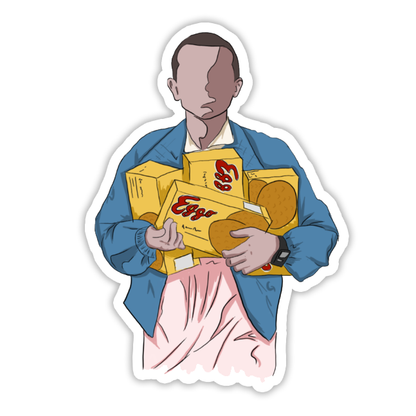 Stranger Things Eleven Eggos Die Cut Sticker (892)