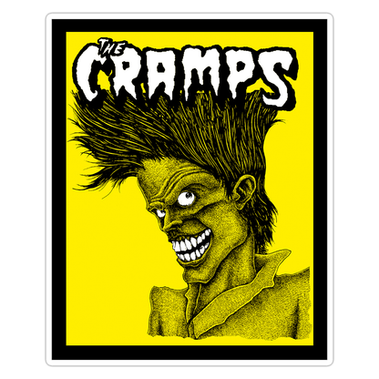 The Cramps Bad Music for Bad People Die Cut Sticker (901)