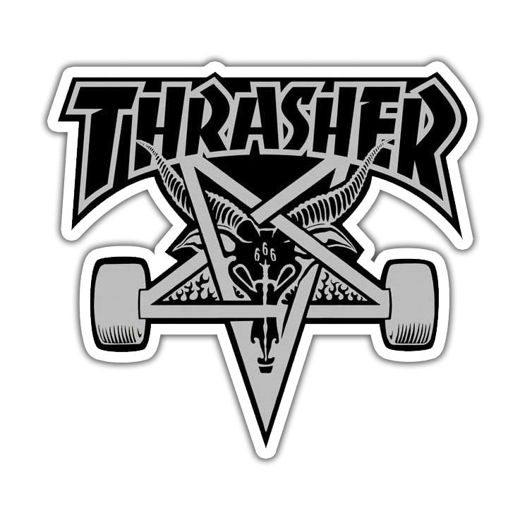 Thrasher Magazine Devil Trucks Die Cut-plakker (913)