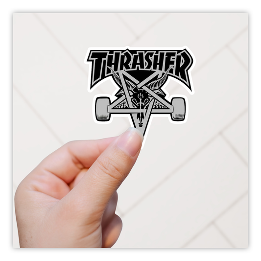 Thrasher Magazine Devil Trucks Die Cut-plakker (913)