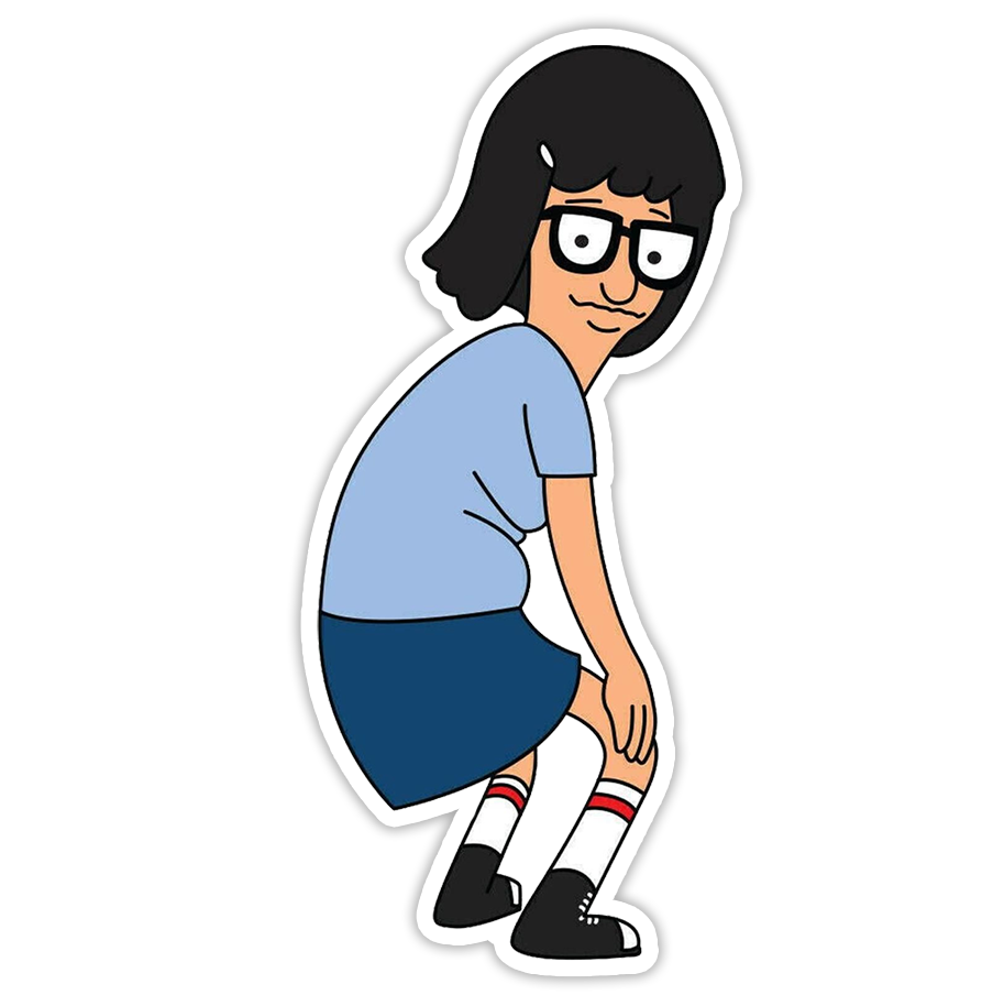 Bob's Burgers Twerking Tina Belcher Die Cut Sticker (919)