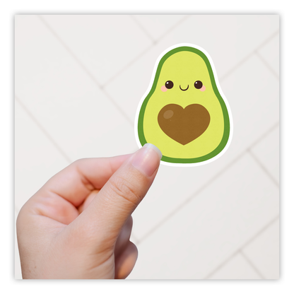 Kawaii Avocado Die Cut Sticker (92)