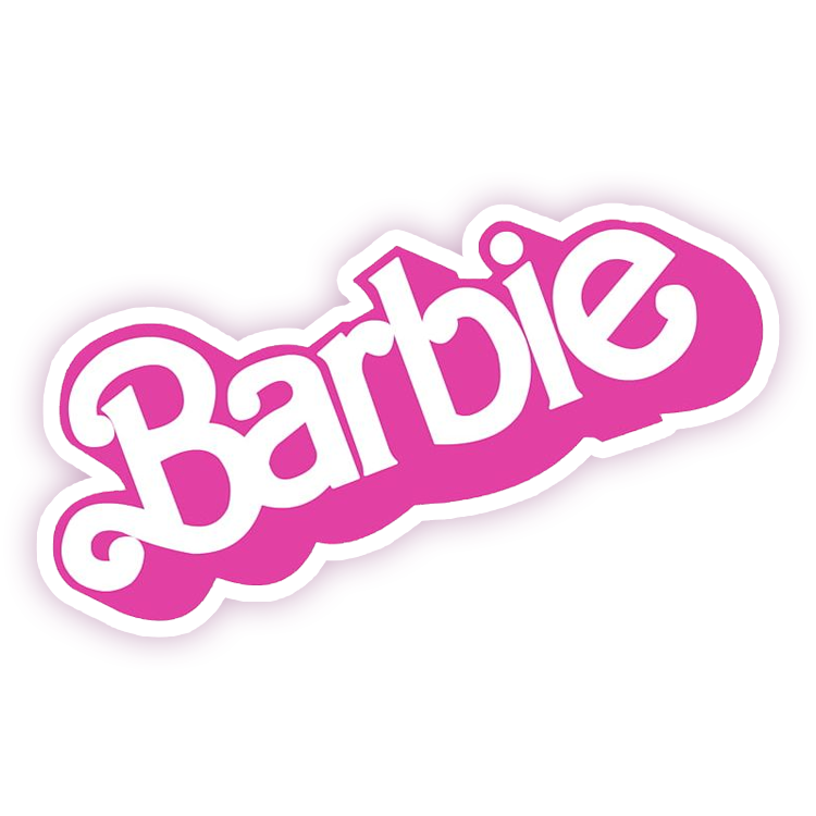 Retro Barbie Logo Die Cut Sticker (95)