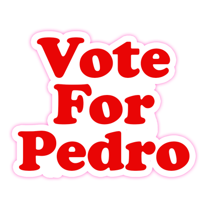 Napoleon Dynamite Vote For Pedro Die Cut Sticker (964)