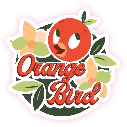 WDW Orange Bird Die Cut-plakker (977)