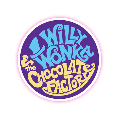 Willy Wonka and The Chocolate Factory Die Cut Sticker (986)