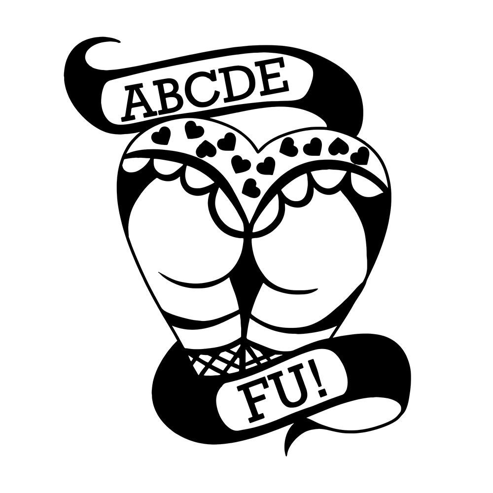 ABCDE FU Vinyl Decal Sticker