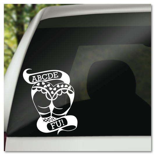 ABCDE FU Vinyl Decal Sticker