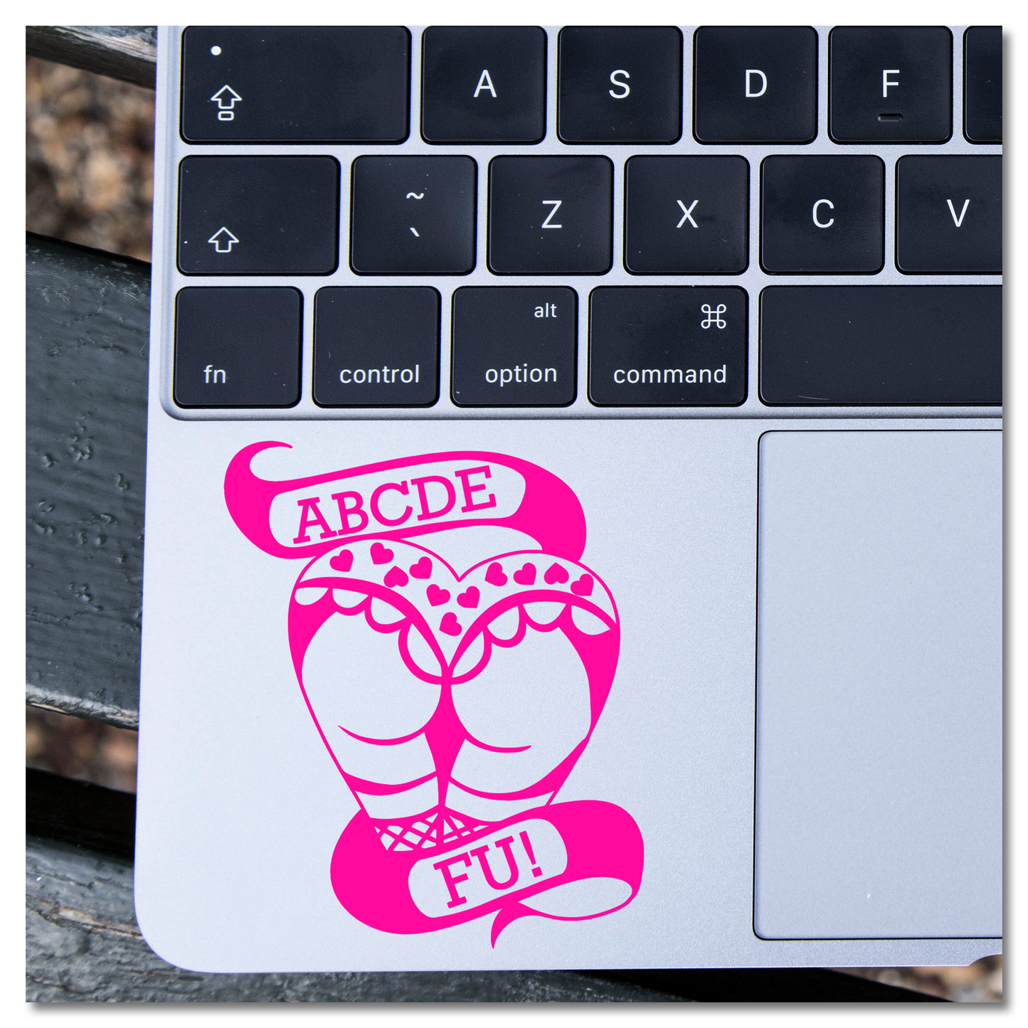 ABCDE FU Vinyl Decal Sticker