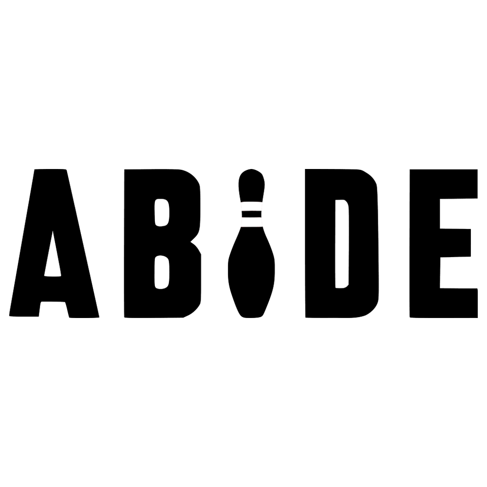 Abide The Dude Big Lebowski Vinyl Decal Sticker