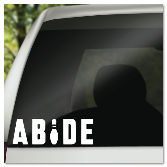 Abide The Dude Big Lebowski Vinyl Decal Sticker