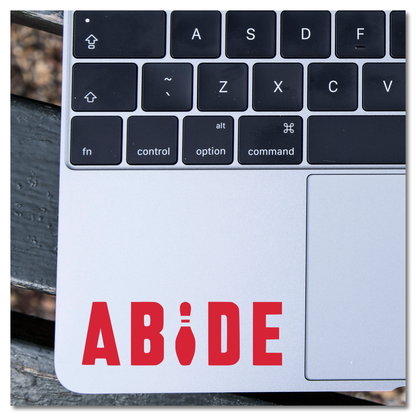Abide The Dude Big Lebowski Vinyl Decal Sticker