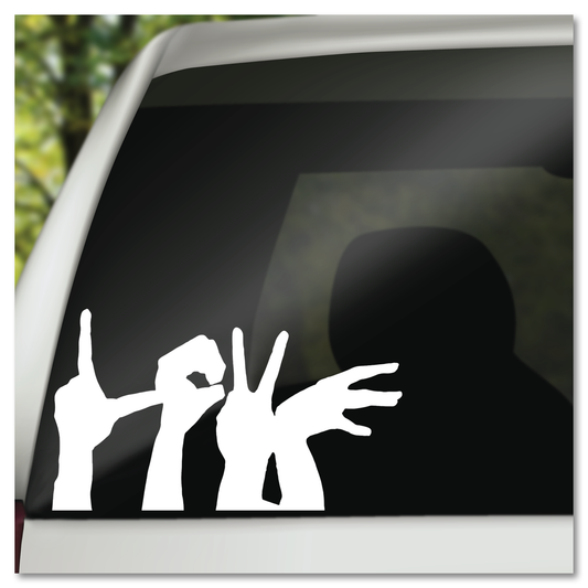 ASL LOVE Spelled Out Vinyl Decal Sticker