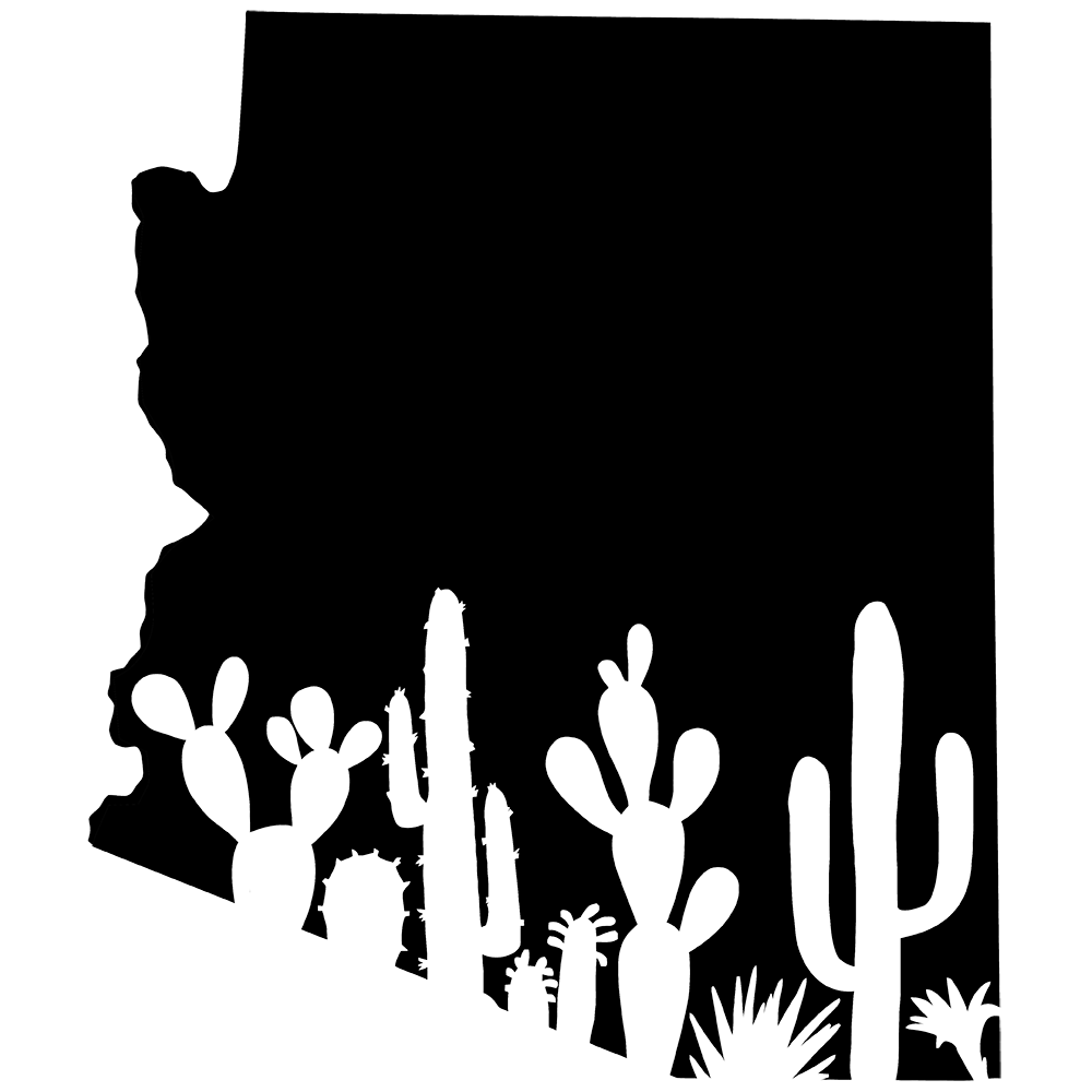 Arizona State Cactus Vinyl Decal Sticker