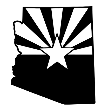 Arizona State Vlag Vinyl Decal Sticker