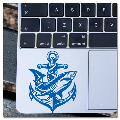 Anchor and Shark Vinyl Decal Sticker