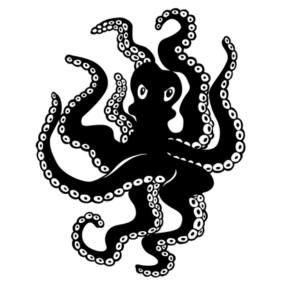 Angry Octopus Vinyl Decal Sticker