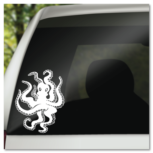 Angry Octopus Vinyl Decal Sticker