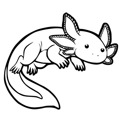 Axolotl Vinyl Decal Sticker