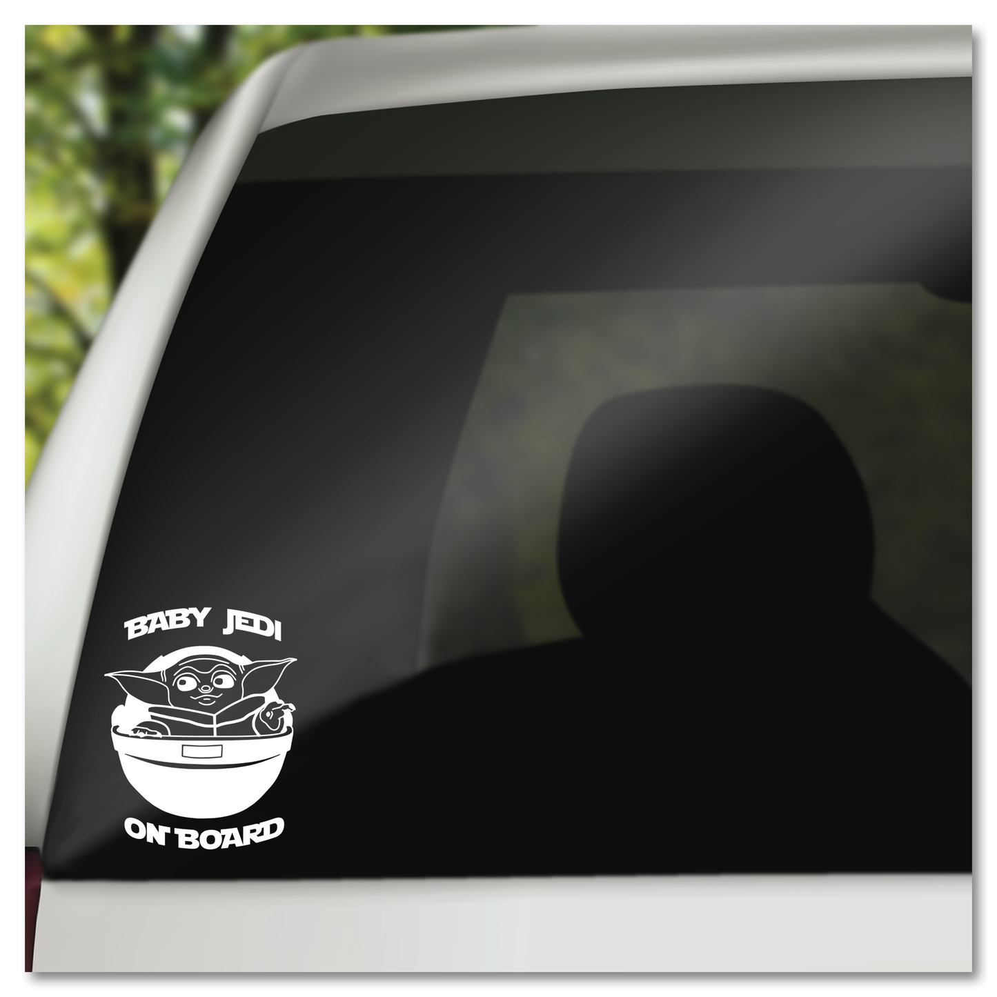 Baby Yoda Grogru The Mandalorian Baby Jedi On Board Vinyl Decal Sticker