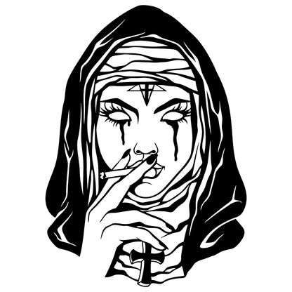 Evil Nun Vinyl Decal Sticker