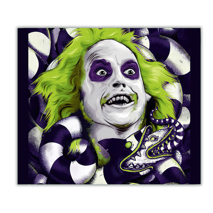 Beetlejuice 20oz Sublimated Metal Tumbler